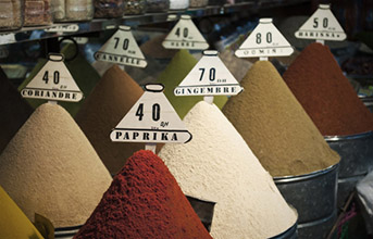 Barrys phots of spices in Marrakech