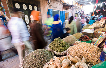 Andy Nelsons photo of spices in Marrakech