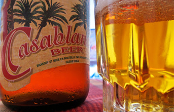 Casablanca beer at Freeridemorocco, marrakech